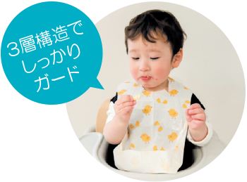 リセラ チャイルドエプロン特長