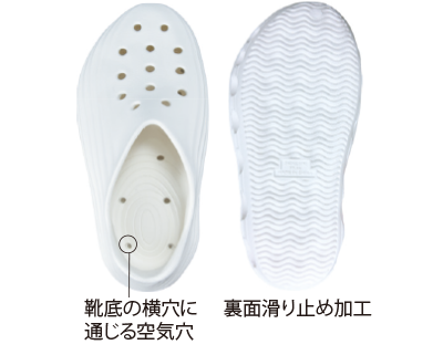 空気穴・裏面
