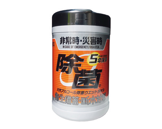 5年保存 アルコール除菌ウエットタオル