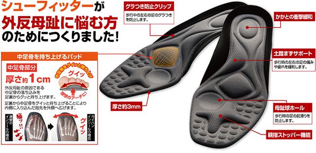 ガイハンインソールの特長