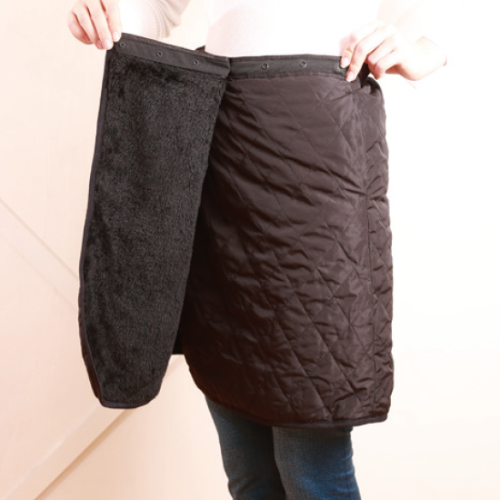 裏キルティングラップスカート