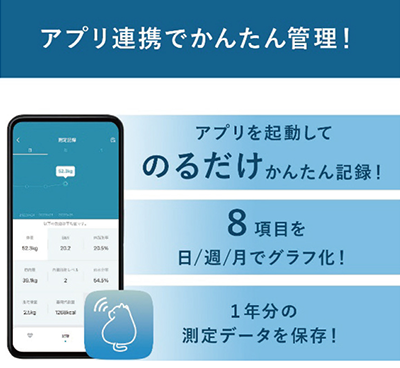 アプリ連携でかんたん管理！