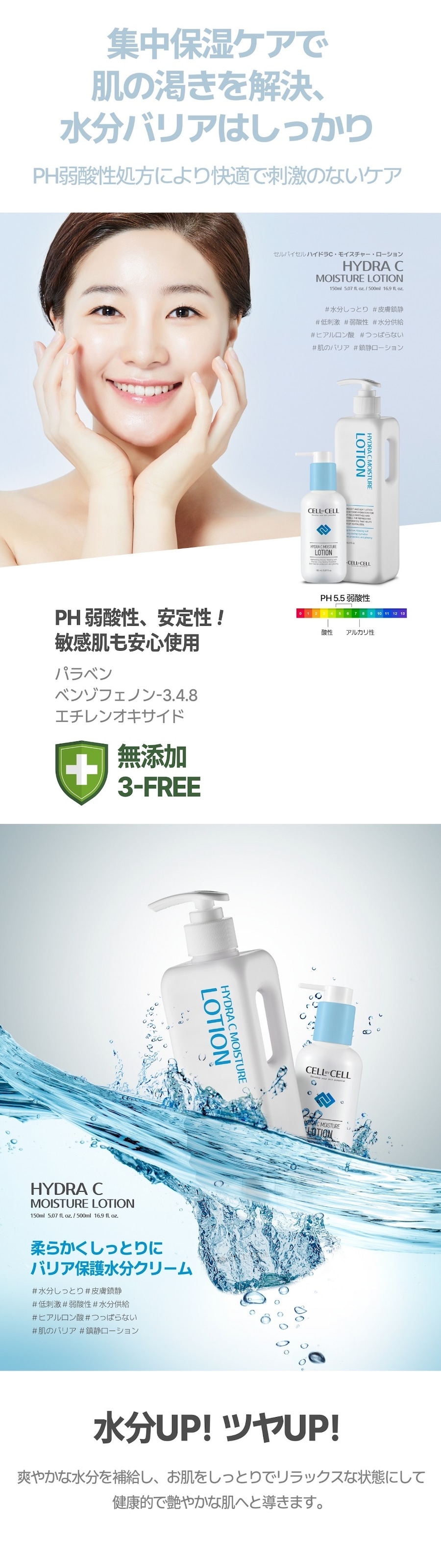 集中保湿ケアで肌の渇きを解決、水分バリアはしっかり
