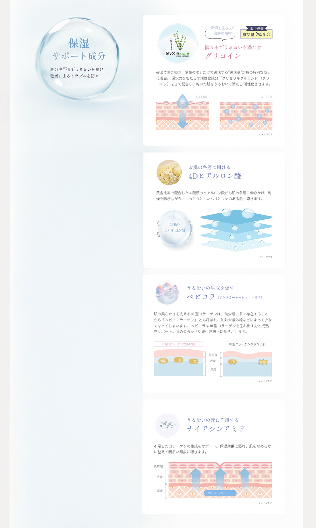 保湿サポート成分