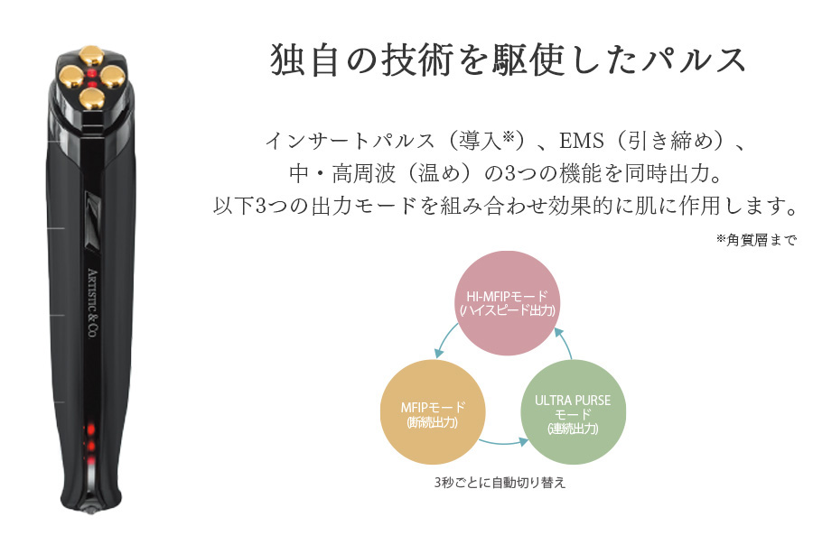 たった５分間で細部まで届くトリートメント。気になるところを集中的にケア