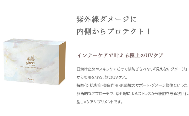 紫外線ダメージに内側からプロテクト！