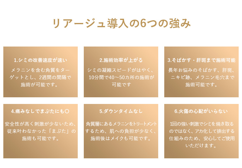 リアージュ導入の6つの強み