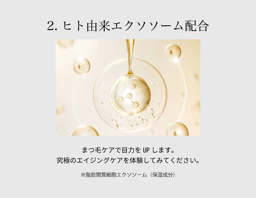 2.ヒト由来エクソソーム配合