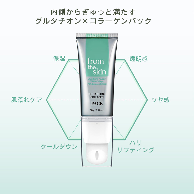内側からぎゅっと満たすグルタチオン×コラーゲンパック