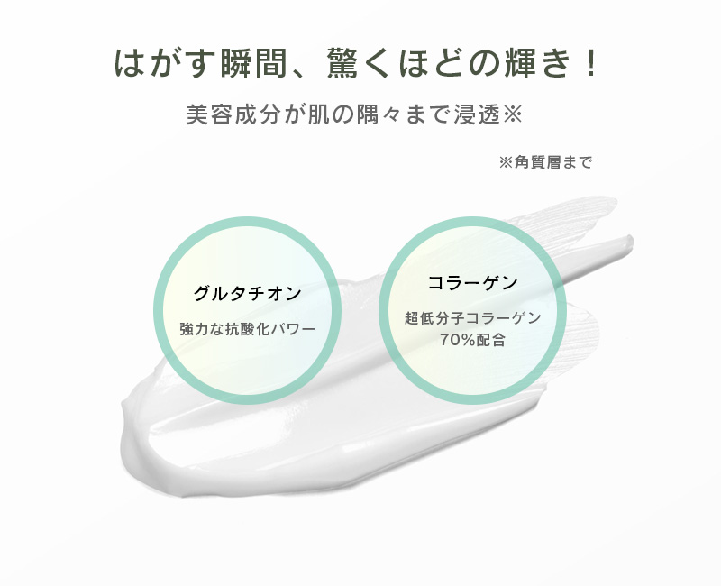 はがす瞬間、驚くほどの輝き!