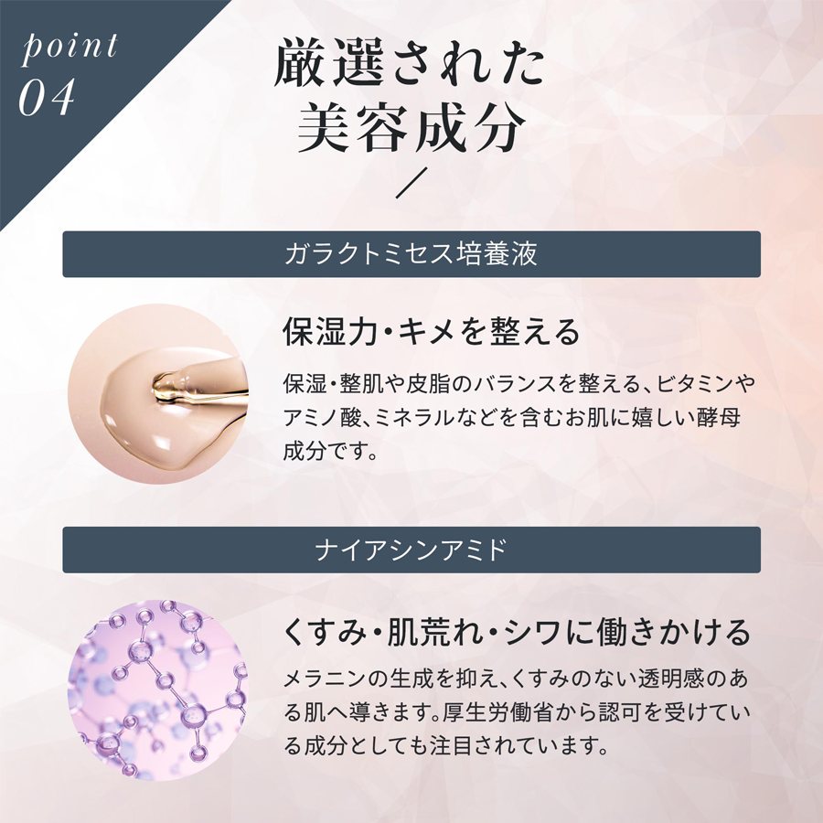 point04 厳選された美容成分