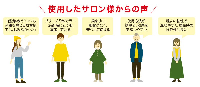 使用したサロン様からの声
