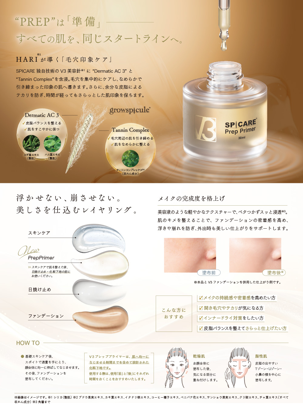 PREPは「準備」すべての肌を、同じスタートラインへ。
