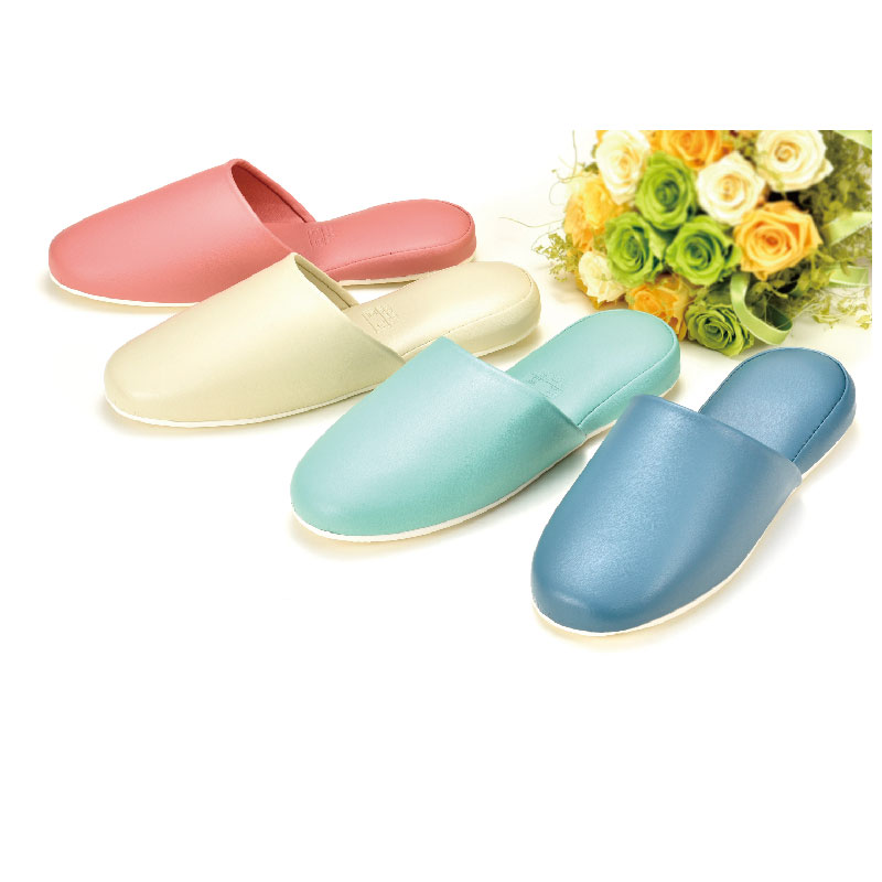 抗菌ビニールレザースリッパ パステル ニッポンスリッパ ブルーの通販 フレッシュケア Ciモール