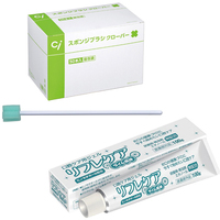 Ci スポンジブラシ クローバー + 口腔ケア用ジェル リフレケア業務用ライム風味