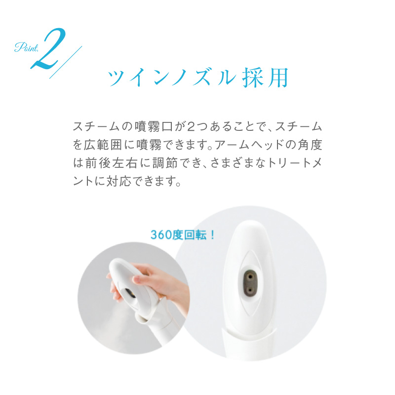 ツインノズル採用
