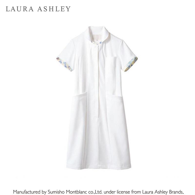 ローラ アシュレイ ワンピース Lw401 オフホワイト アメリブルー Lの通販 メディカルウェア Ciモール