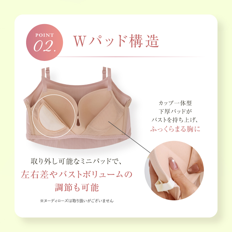 Wパッド構造