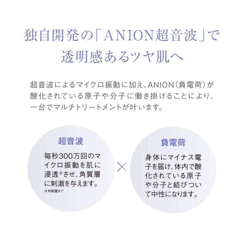 独自開発の「ANION超音波」